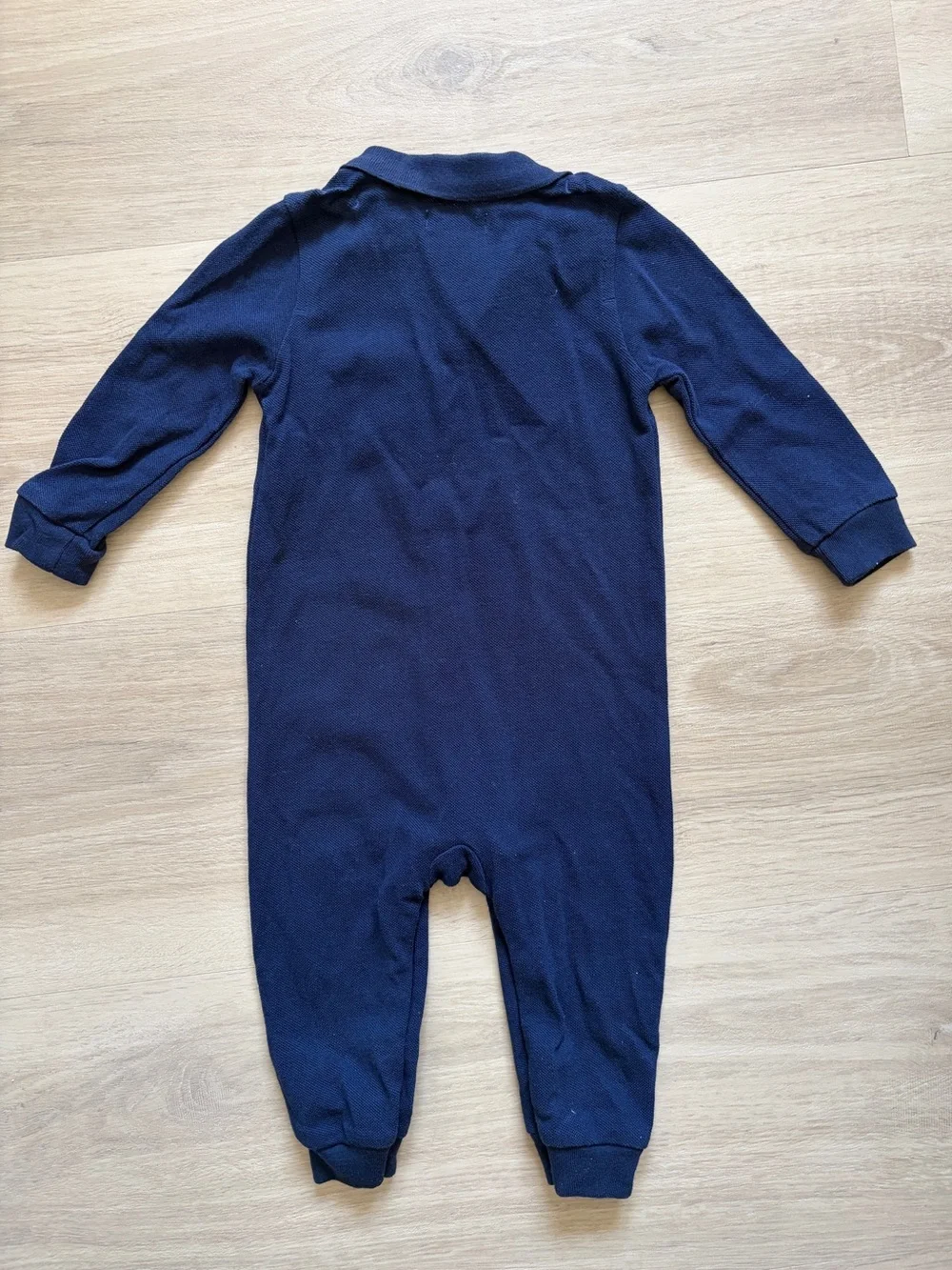 Ralph Lauren Baby Boys Navy Polo Coverall Romper 9M